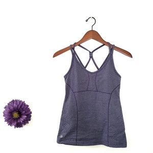 Athleta Herringbone Empowerment Tank Purple Size XS